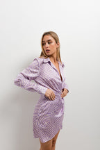 VESTIDO CRUZADO ESTAMPADO