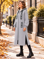 Silentto | Abrigo oversize de mujer con cremallera