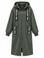 Silentto | Abrigo oversize de mujer con cremallera