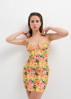 VESTIDO ESTAMPADO CORSETERO