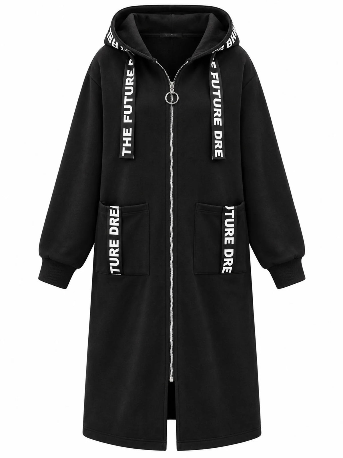 Silentto | Abrigo oversize de mujer con cremallera