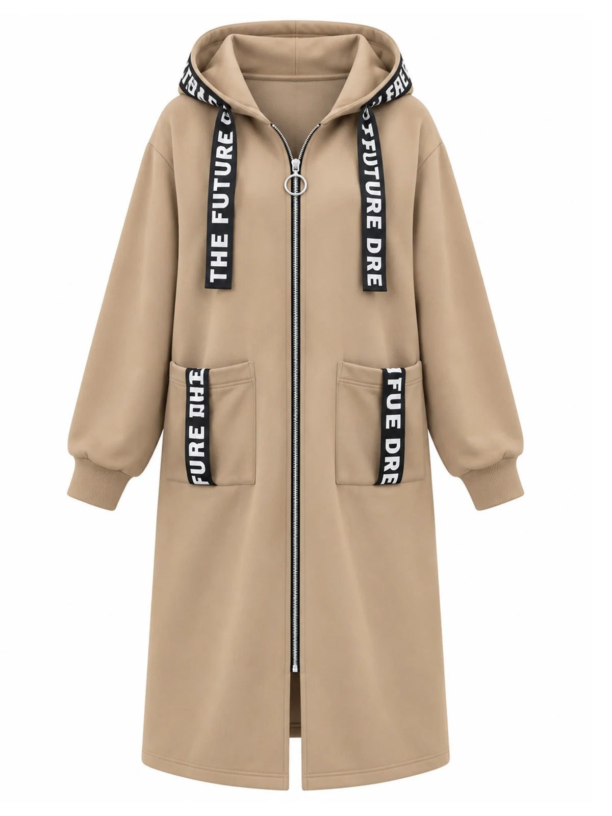 Silentto | Abrigo oversize de mujer con cremallera