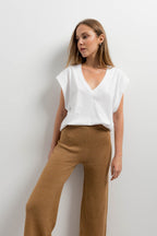 WEITE STRICKHOSE