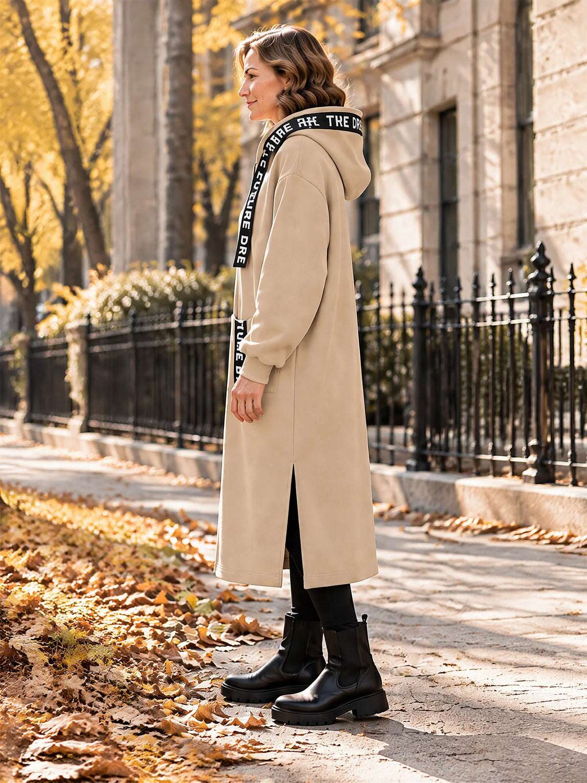 Silentto | Abrigo oversize de mujer con cremallera