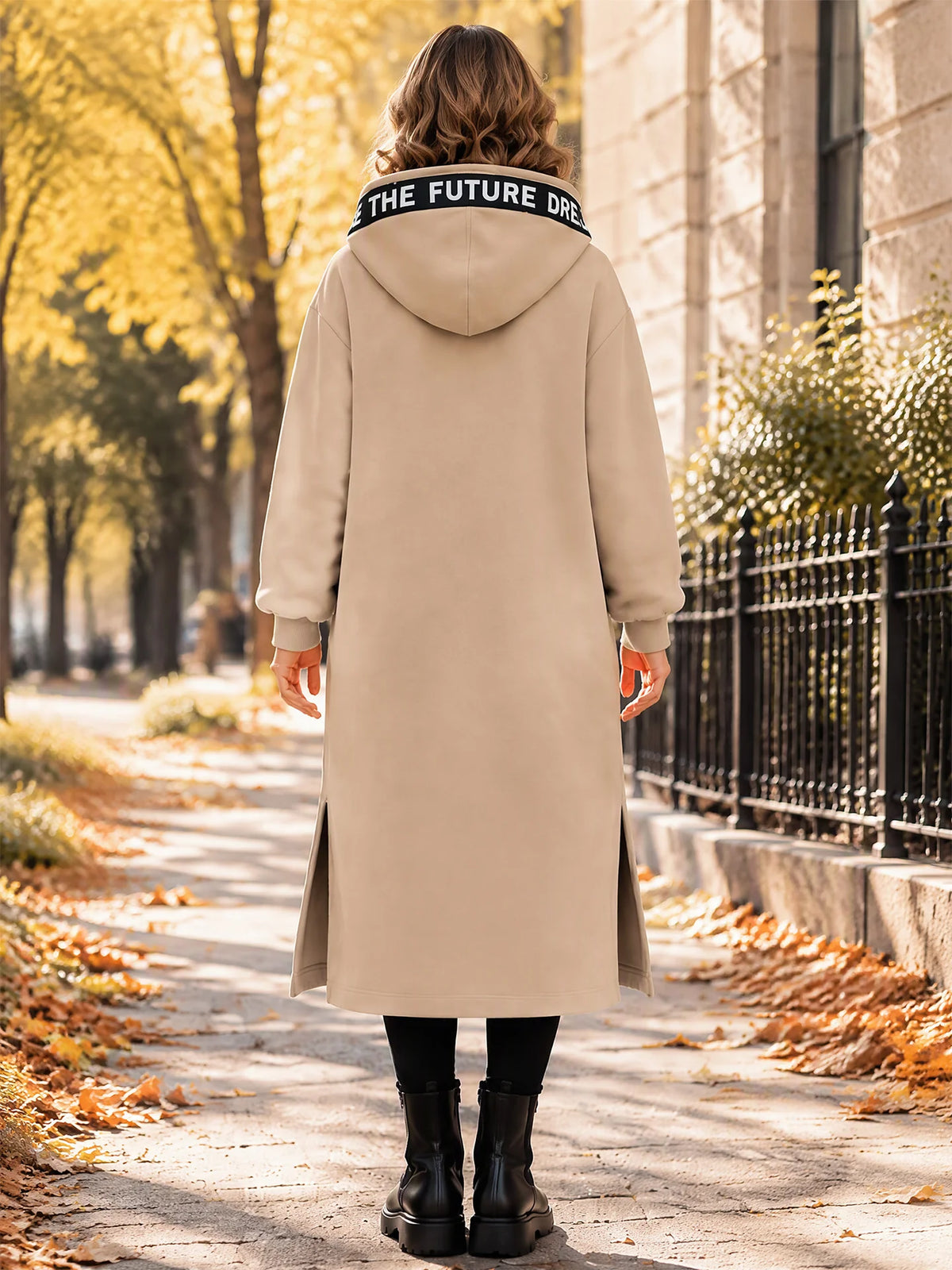 Silentto | Abrigo oversize de mujer con cremallera