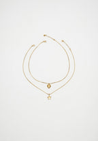 Set Collares Heart & Star Dorado – Amor y Magia en Oro