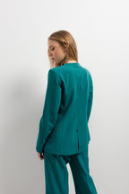 Taillierter Blazer ohne Revers