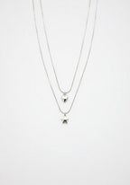 Set Collares Heart & Star Plateado – Amor y Magia en Plata