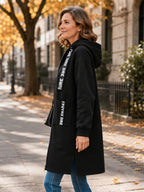 Silentto | Abrigo oversize de mujer con cremallera