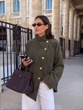 Capucine | Jersey de pana acanalada con cuello alto