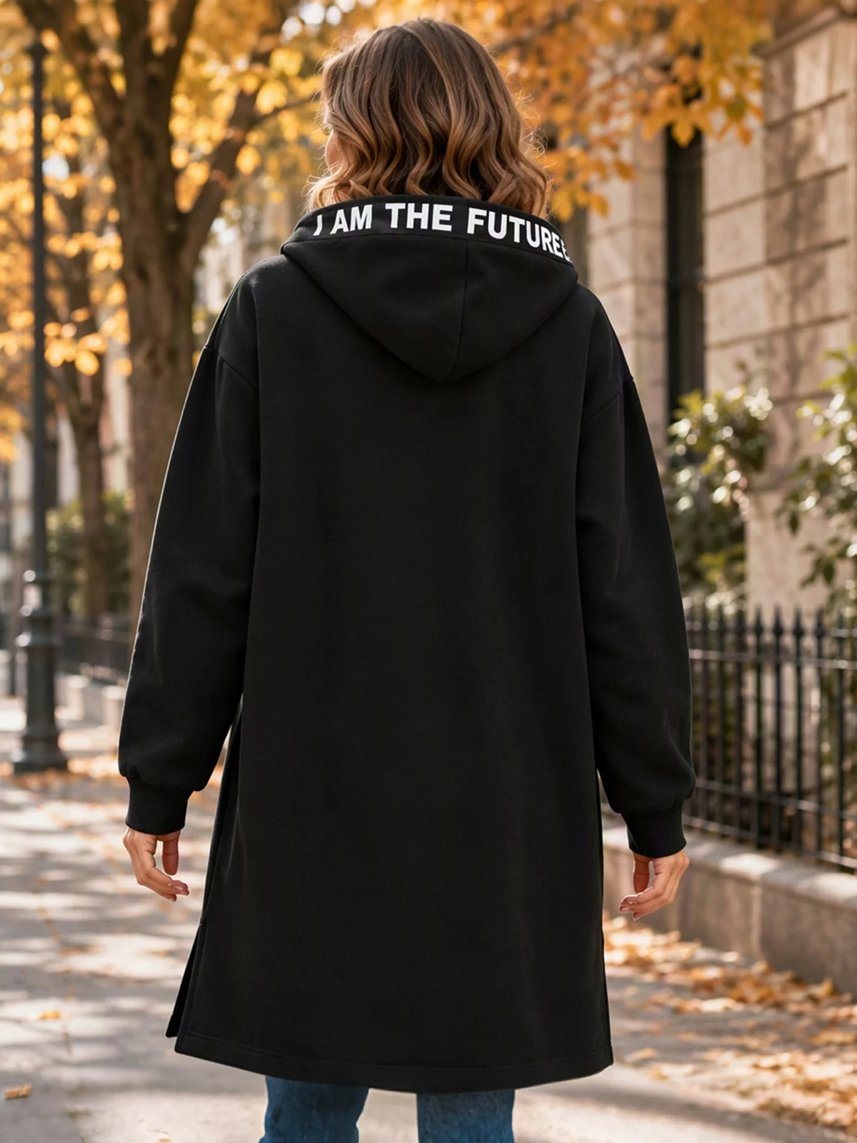 Silentto | Abrigo oversize de mujer con cremallera