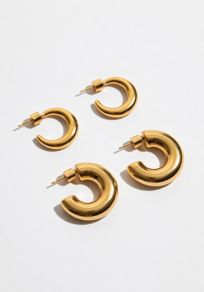 Pendientes Wide Rings – Presencia y Elegancia Circular
