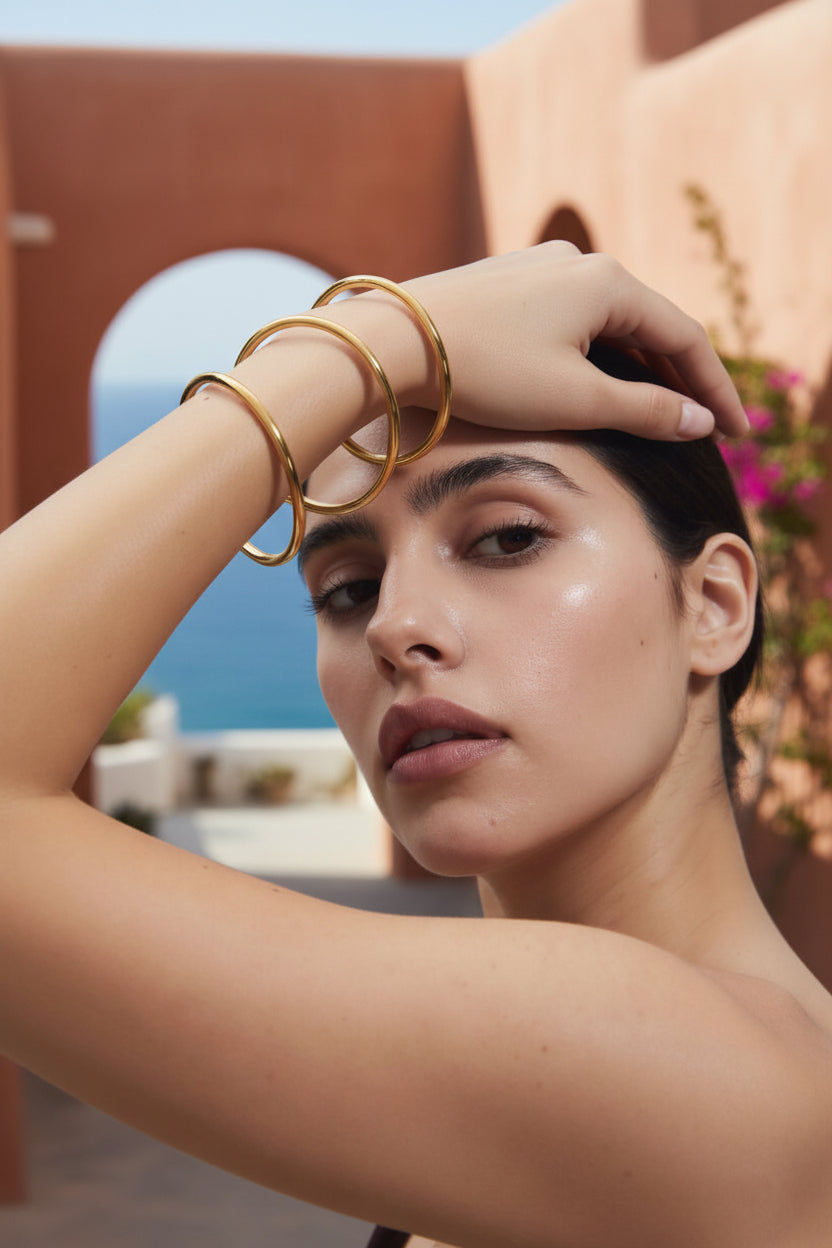 Brazalete Olympic Queen – Poder y Feminidad en Oro