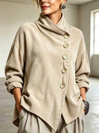 Capucine | Jersey de pana acanalada con cuello alto