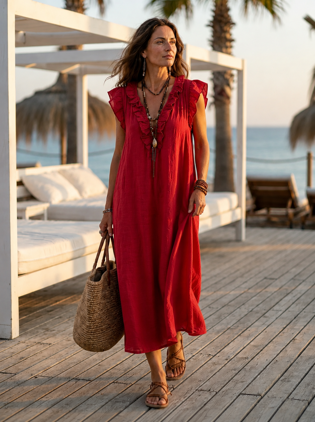 Camélia | Vestido largo de estilo bohemio