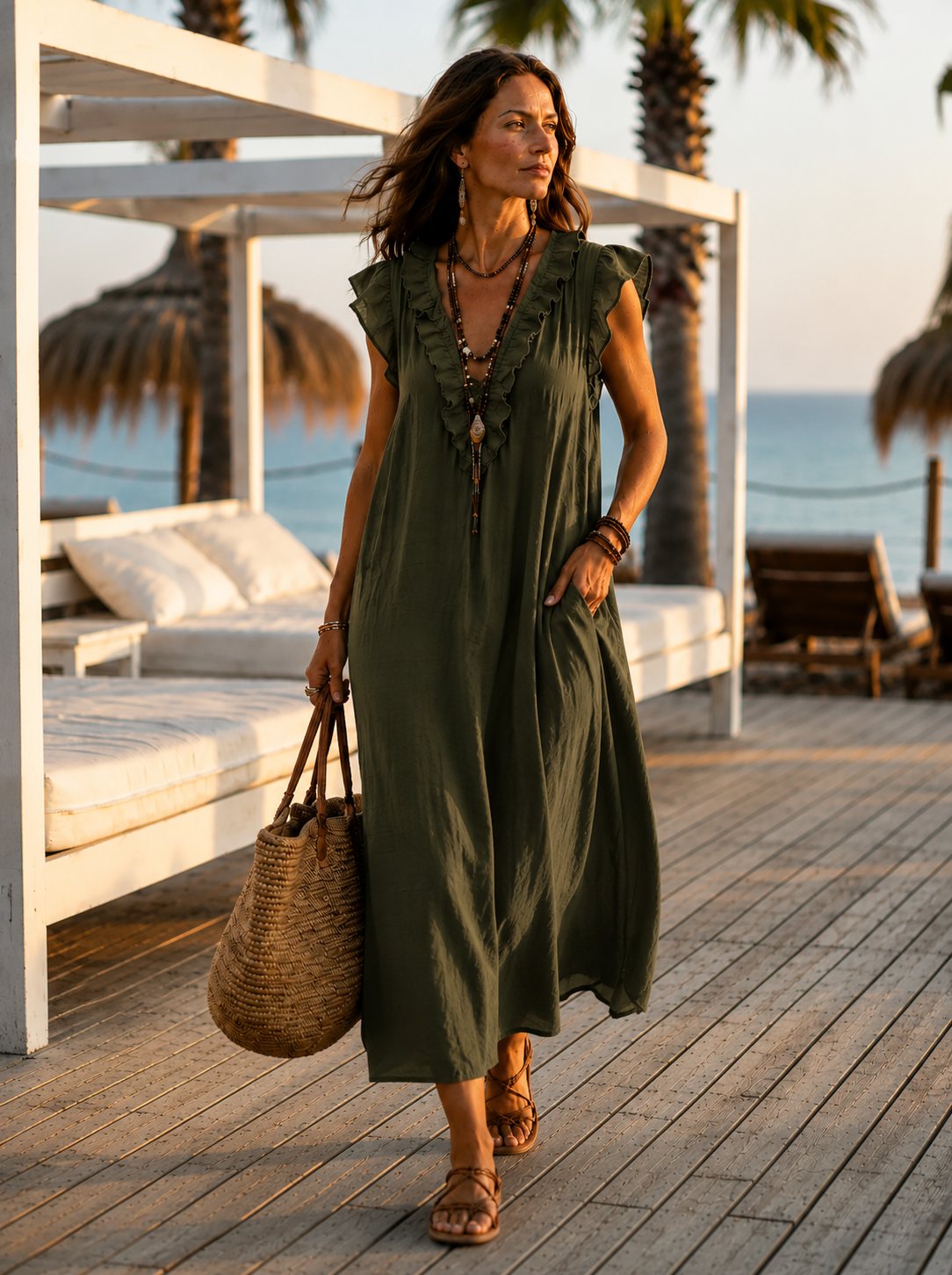 Camélia | Vestido largo de estilo bohemio