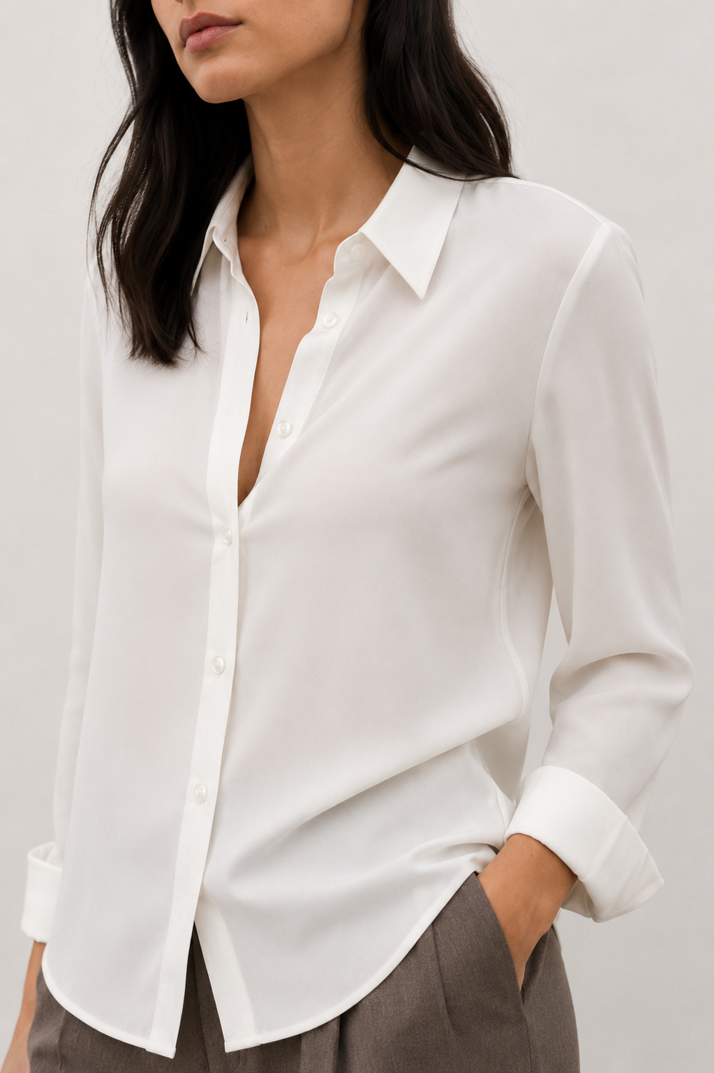 CAMISA TEXTURA CON PLIEGUES