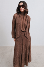 FALDA MIDI LUNARES