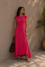 Asymmetrisches Midikleid