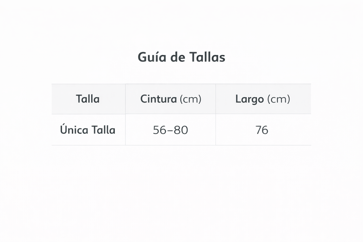 Tabla de tallas
