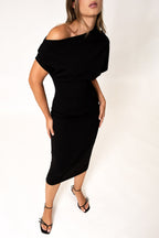 Asymmetrisches Midikleid