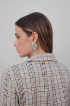 KARIERTE CROPPED-JACKE