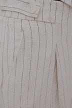 LEINENHOSE MIT Nadelstreifen