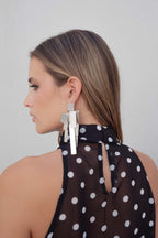 Neckholder-Top mit Punkten
