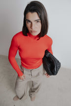 BASIC-STRICKPULLOVER MIT STEHKRAGEN
