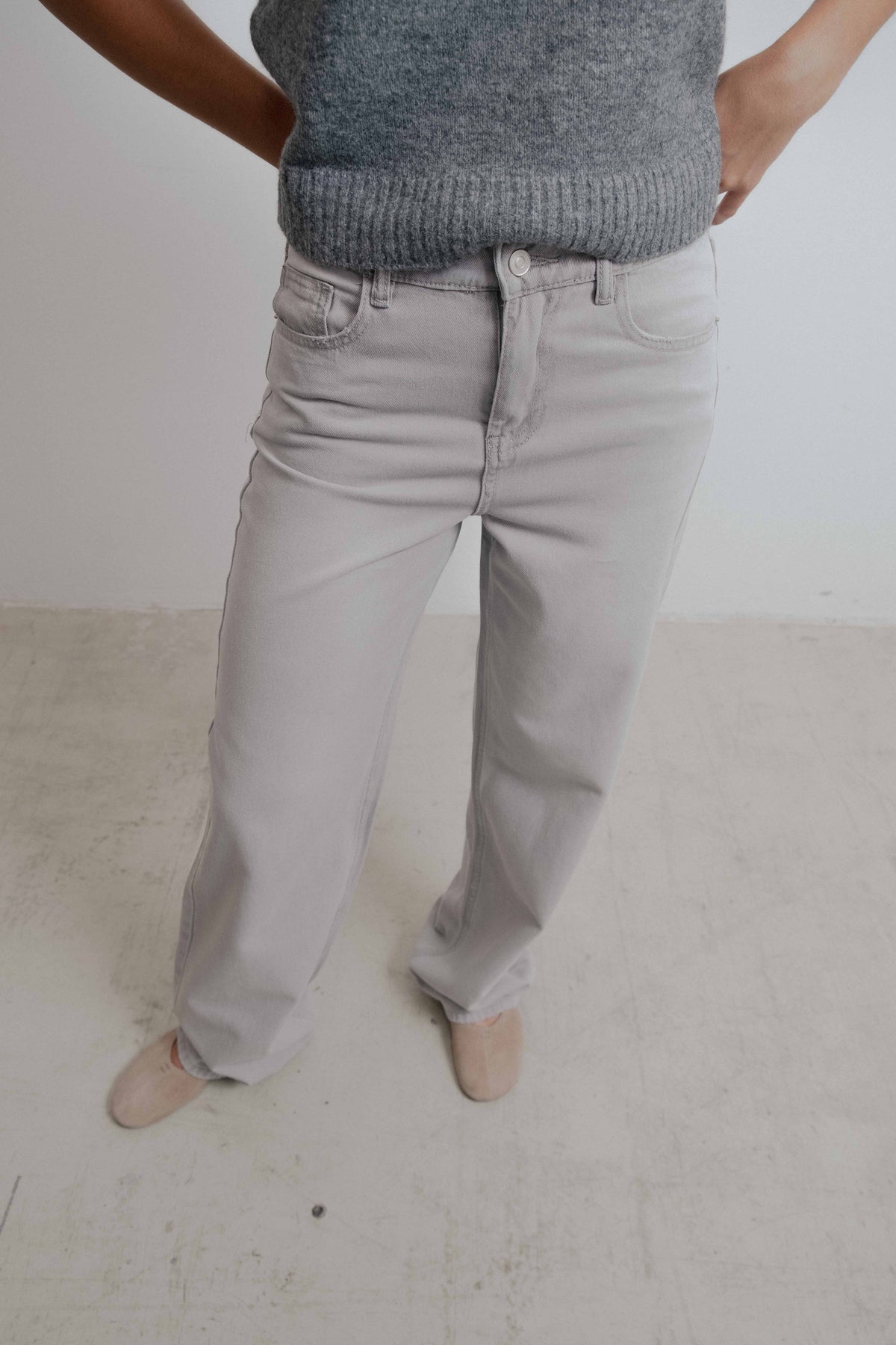 JEANS WIDE LEG TIRO MEDIO FULL LENGTH