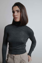 BASIC-STRICKPULLOVER MIT STEHKRAGEN