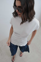 Bluse mit Raffungen