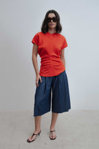Bluse mit Raffungen