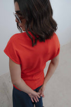 Bluse mit Raffungen