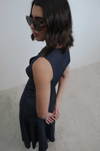 MIDIROCK IN DENIM-OPTIK