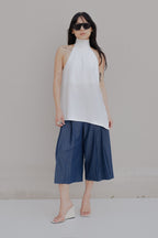 BERMUDA FLUIDA EFECTO DENIM