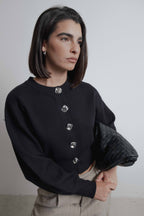 Strickjacke mit Knöpfen