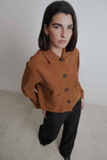 CHAQUETA CORTA EFECTO ANTE