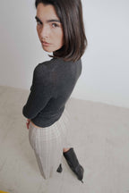 FALDA MIDI CUADROS