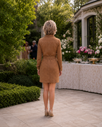 Mélisande | Vestido midi entallado con cuello vuelto