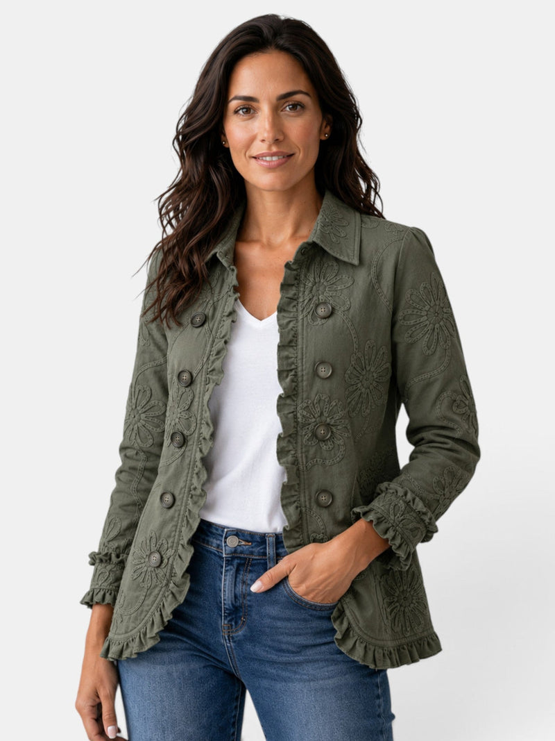 Ricotta | Chaqueta Elegante Bordada