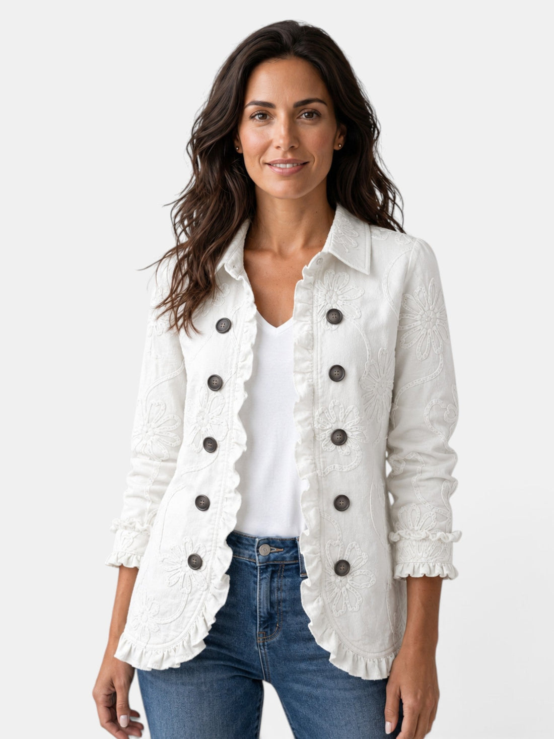Ricotta | Chaqueta Elegante Bordada
