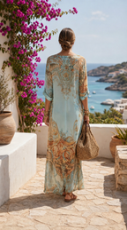 Cleo™ | Elegante Mediterrane Blousejurk