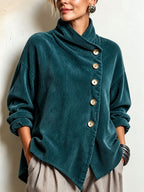 Capucine | Jersey de pana acanalada con cuello alto