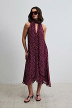 VESTIDO HALTER LUNARES LAZADA