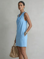 Emma | Vestido Cuello Drapeado