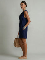 Emma | Vestido Cuello Drapeado