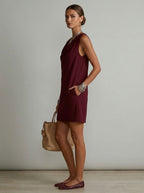 Emma | Vestido Cuello Drapeado