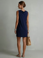 Emma | Vestido Cuello Drapeado