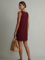 Emma | Vestido Cuello Drapeado